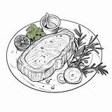 Premium Photo  Steak Coloring Page For Kids sketch template