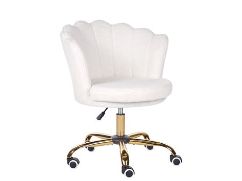 Boucle Desk Chair White MONTICELLO II | Beliani.de