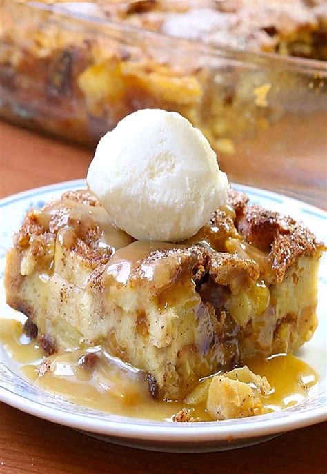 Easy Caramel Apple Pie Bread Pudding Recipe | Bread pudding with apples ...