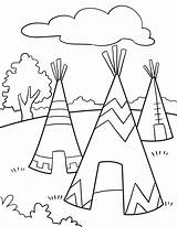 Indian Headdress Coloring Page Pages sketch template