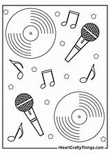 Music Notes Coloring Page sketch template
