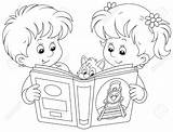 Lectura De Los Niños Foto Archivo  27906382 Coloring Pages Kids sketch template