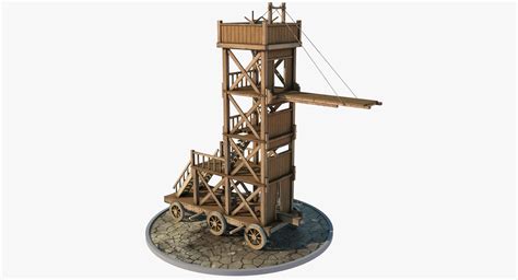 3D Medieval Siege Tower - TurboSquid 1193930