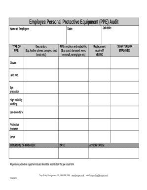 PPE Inventory Excel Template