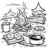 Campfire Coloring Pages  Free & Printable sketch template