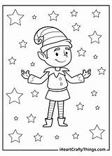 Christmas Elf Coloring Pages sketch template