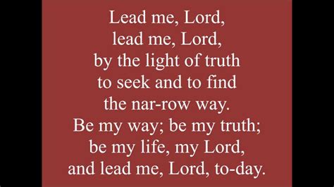 Lead Me, Lord (Becker) - YouTube