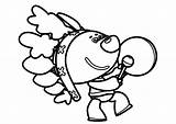 We Bare Bears Cloud In An Indian Costume Coloring Page sketch template