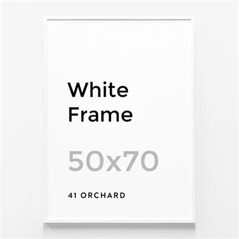 White Frame 50 x 70cm | Solid Wood Picture Frames | 41 Orchard