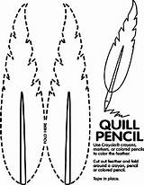 Quill Coloring Pages sketch template