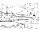 Prairie Coloring Sheet  Page sketch template