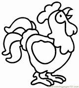 Chicken Coloring Page 0001 16 sketch template