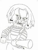 Bride Of Chucky Tiffany Coloring Pages sketch template