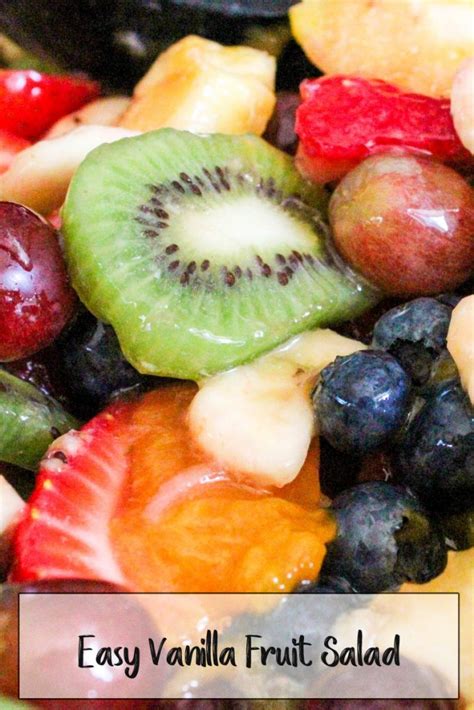 Vanilla Fruit Salad Recipe