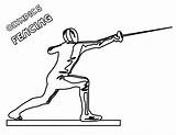 Fencing Olympics Coloring Page  Free Printable Pages For Kids sketch template
