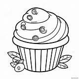 Blueberry Muffin Coloring Page 63772 51280 sketch template
