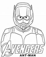 Ant man coloring Page Avengers sketch template