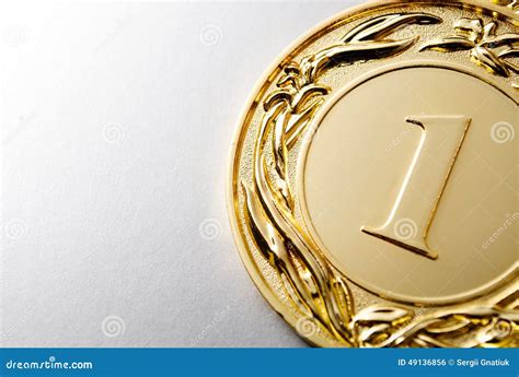 Gold medal winner stock photo. Image of wreath, single - 49136856