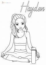 Topmodel Model Ausmalbilder Coloring Zum Kostenlose Para Zeichnung  sketch template