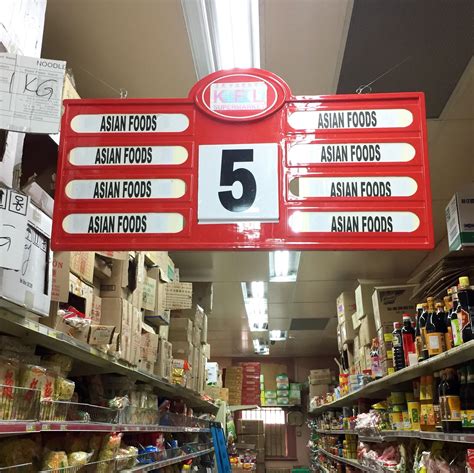 Supermarket Aisle Signs