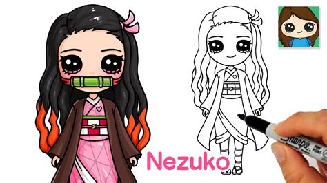 How to Draw Nezuko Kamado | Demon Slayer : Mugen Train - YouTube