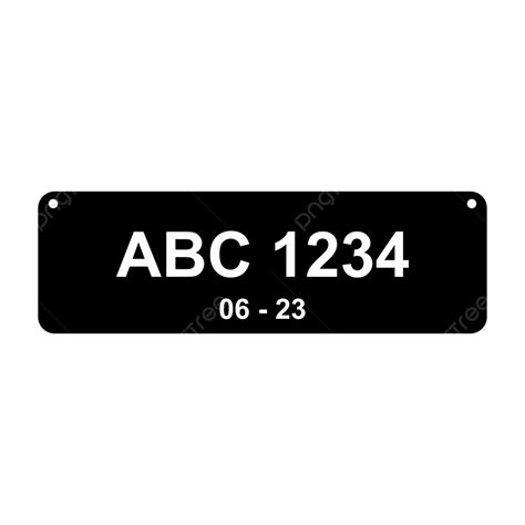 License Plate Car And Bike Number, License Plate, Car Licence Plate, Number Plate Design PNG and ...