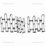Picket Fence Coloring Page sketch template
