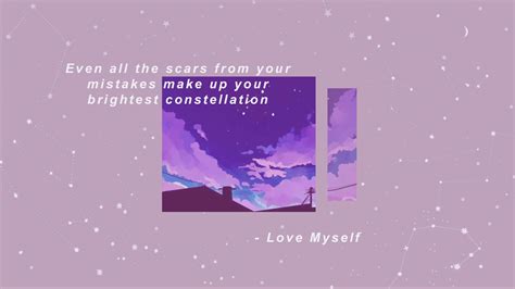 Bts aesthetic lyrics desktop wallpaper -Love Myself | Bts wallpaper ...