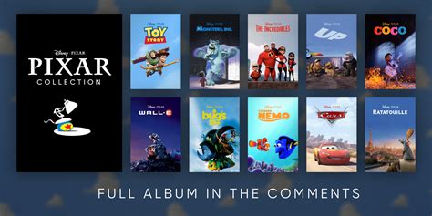 [Collection] Complete Pixar Collection (all 20 films + collection poster) : r/PlexPosters