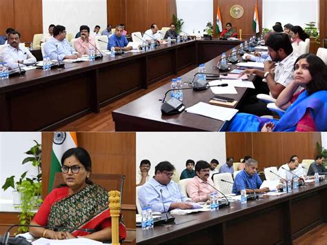 Telangana chief secy holds review meet with district collectors