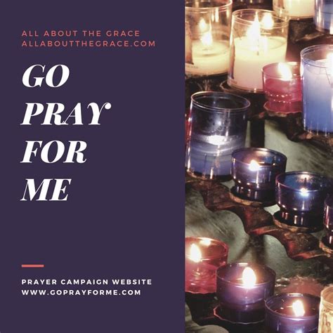 Go Pray For Me Prayer Campaign Website - All About the Grace