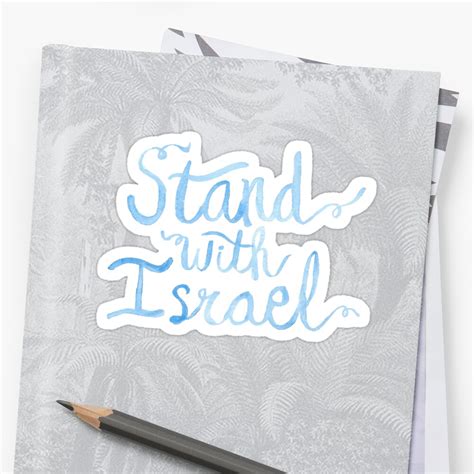 "Stand with Israel" Stickers by jay-p | Redbubble