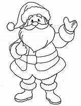 Santa Big laugh coloring Page sketch template