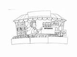 Dibujos De Un Kiosco Para Colorear  Imagui sketch template