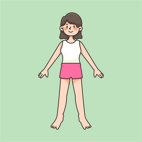 Dibujos Dibujo Partes Del Cuerpo Niña De Dibujos Animados | Images and Photos finder