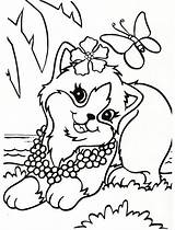 Pretty Cat Lisa Frank sketch template