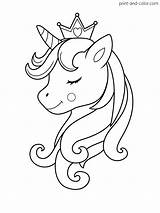 Unicorn Coloring Sheet Free Printable sketch template
