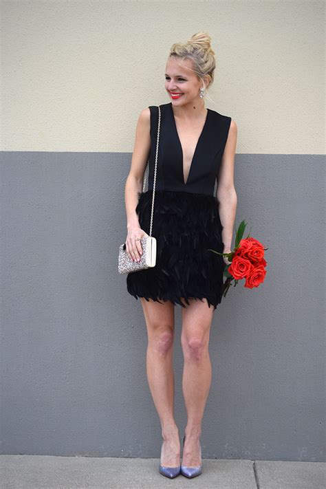 LITTLE BLACK FEATHER DRESS | Vandi Fair