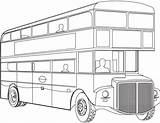 Tour Bus Coloring Page sketch template