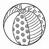 Ball Coloring Page sketch template