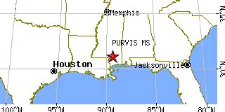 Purvis, Mississippi (MS) ~ population data, races, housing & economy