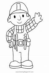 Bob The Builder 3 Coloring Page For Kids  Free sketch template