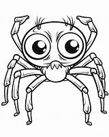 Spider Coloring Page sketch template