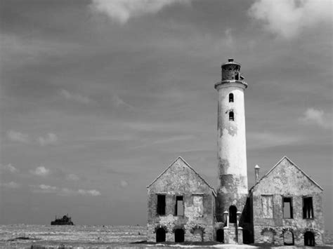 Klein Curacao lighthouse in the Caribbean (Dutch Antilles, Abandoned ...