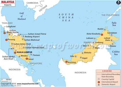 Malaysia Airports Map