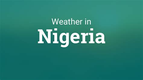 Weather in Nigeria