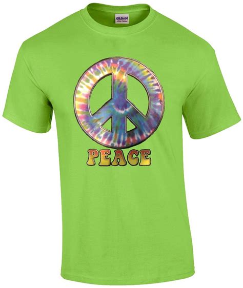 Tie Dye Peace Sign T-Shirt | eBay