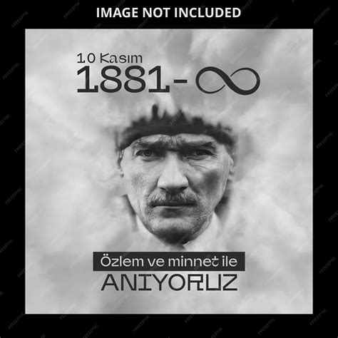 Premium PSD | 10 kasim ataturk commemoration day