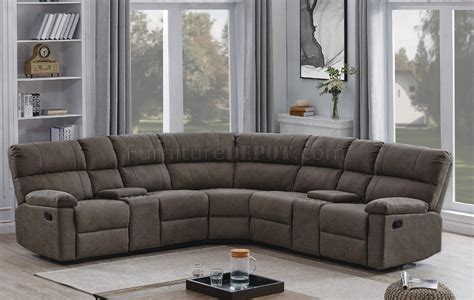 Morton Reclining Sectional Sofa 650250 in Gray by Coaster