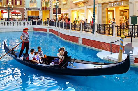 Gondola Ride at the Venetian Macau Editorial Photography - Image of canal, macau: 40200357